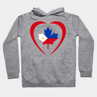 Filipino Canadian Multinational Patriot Flag (Heart) Hoodie